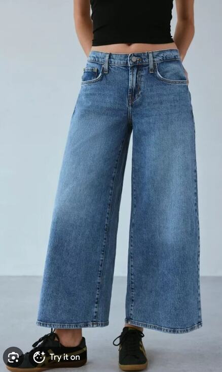 BDG Denim - BDG Women 27 Light Wash A-line Wide Leg Cotton Denim Jeans